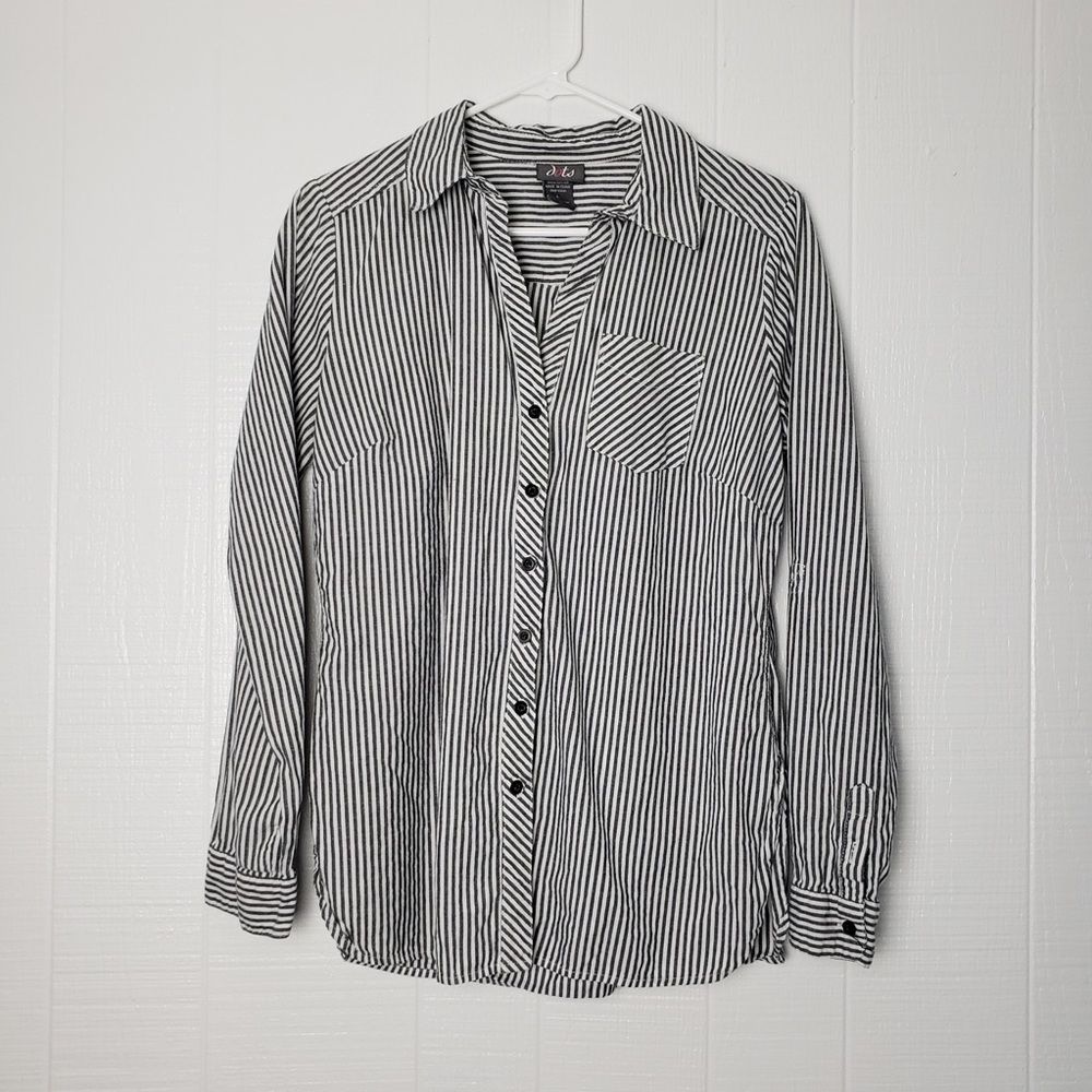 Striped Button up Top